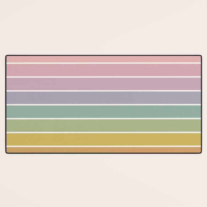 Gradient Arch XXI Tropical Mid Century Modern Rainbow Desk Mat Gallery Image 3