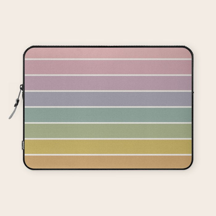 Gradient Arch XXI Tropical Mid Century Modern Rainbow Laptop Sleeve Gallery Image 1