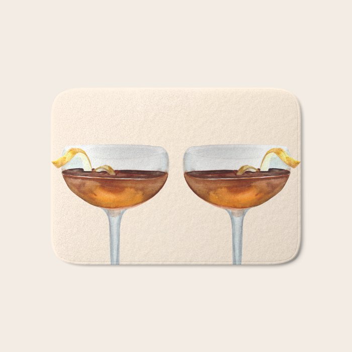 Espresso Martini: Retro Classic Cocktail 04 Bath Mat Gallery Image 1