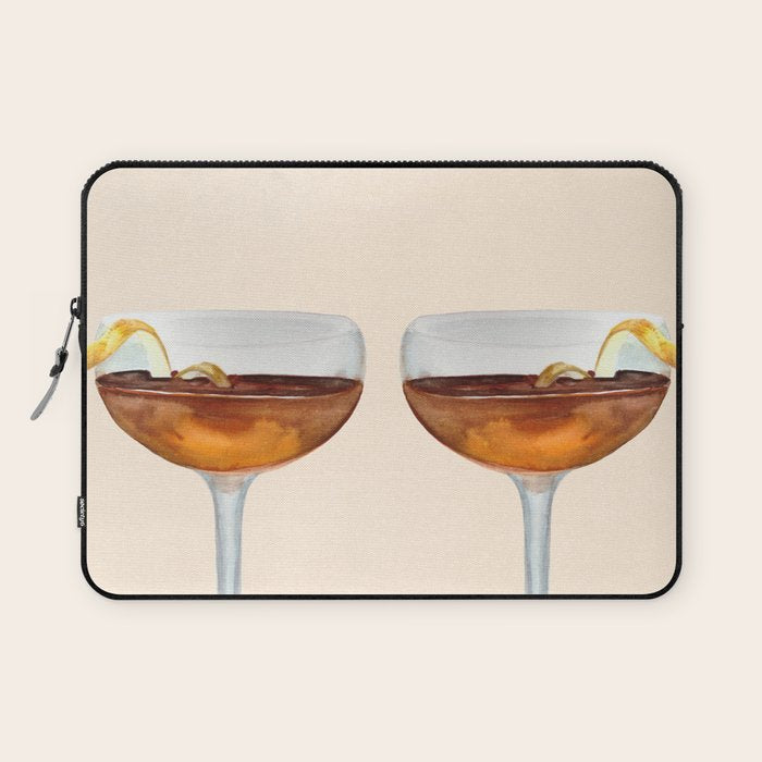 Espresso Martini: Retro Classic Cocktail 04 Laptop Sleeve Gallery Image 1