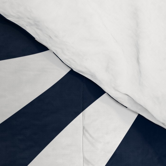 Navy blue zebra print Comforter Gallery Image 4