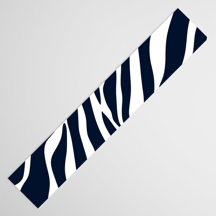 Navy blue zebra print Table Runner Gallery Image 3