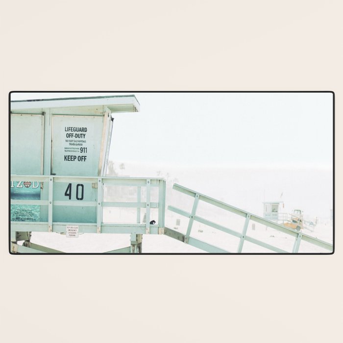 Lifeguard Tower Desk Mat Gallery Image 3