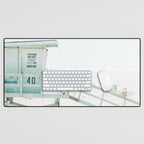 Lifeguard Tower Desk Mat Gallery Image 1