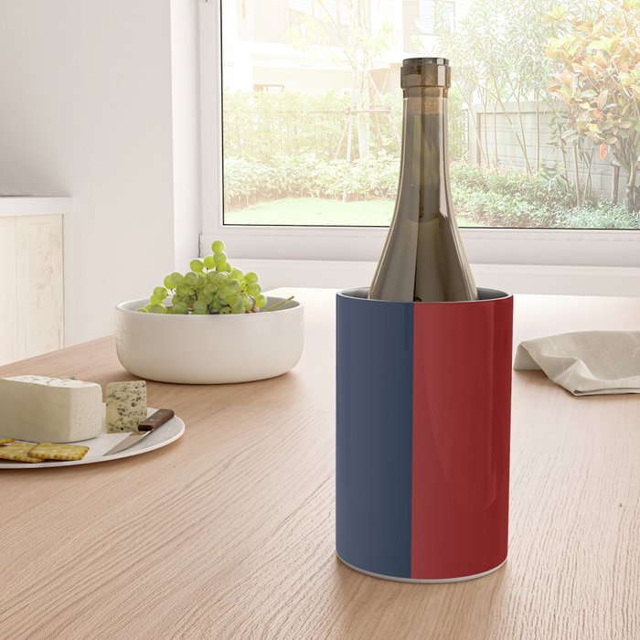 Navy Bold Red Stripe Wine Chiller Gallery Image 4