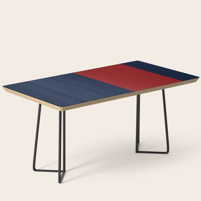 Navy Bold Red Stripe Coffee Table Gallery Image 1