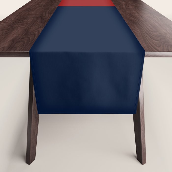 Navy Bold Red Stripe Table Runner Gallery Image 1
