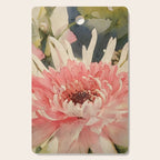 Pink germini dahlia flower 3 Cutting Board Gallery Image 1