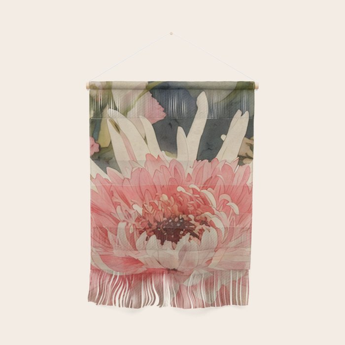 Pink germini dahlia flower 3 Wall Hanging Gallery Image 1