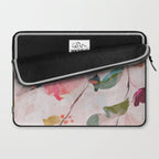 floral bloom abstract painting Laptop Sleeve Gallery Image 2