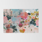 floral bloom abstract painting Rug Gallery Image 2