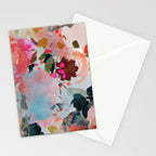 floral bloom abstract painting Stationery Card Gallery Image 2