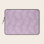 Conch Shell on Lavender Laptop Sleeve Gallery Image 1
