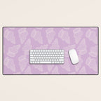 Conch Shell on Lavender Desk Mat Gallery Image 1