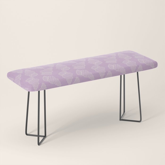 Conch Shell on Lavender Bench Gallery Image 1