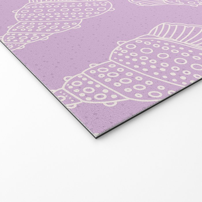 Conch Shell on Lavender Welcome Mat Gallery Image 2