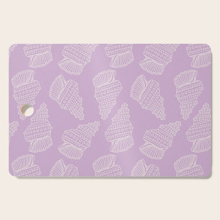 Conch Shell on Lavender Cutting Board Gallery Image 1