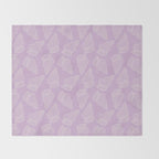 Conch Shell on Lavender Throw Blanket Gallery Image 2