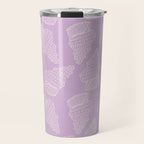 Conch Shell on Lavender Travel Mug Gallery Image 1