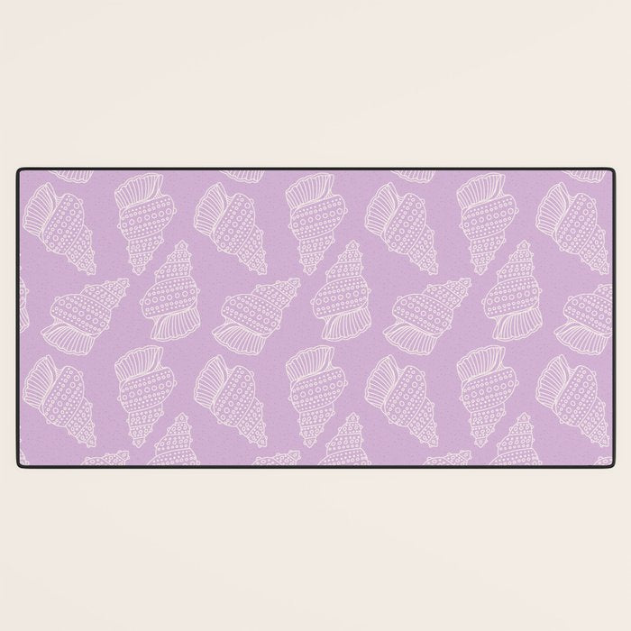 Conch Shell on Lavender Desk Mat Gallery Image 3