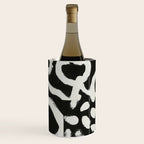 Black & White Abstract Collage #1 Wine Chiller Gallery Image 3