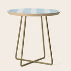 Modern Minimalist Light Blue Lines Hand Drawn Simple Art Side Table Gallery Image 1
