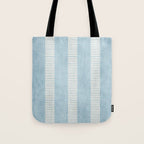 Modern Minimalist Light Blue Lines Hand Drawn Simple Art Tote Bag Gallery Image 1