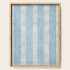 Modern Minimalist Light Blue Lines Hand Drawn Simple Art Serving Tray Gallery Image 1