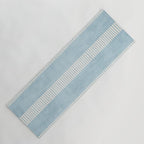 Modern Minimalist Light Blue Lines Hand Drawn Simple Art Yoga Mat Gallery Image 1