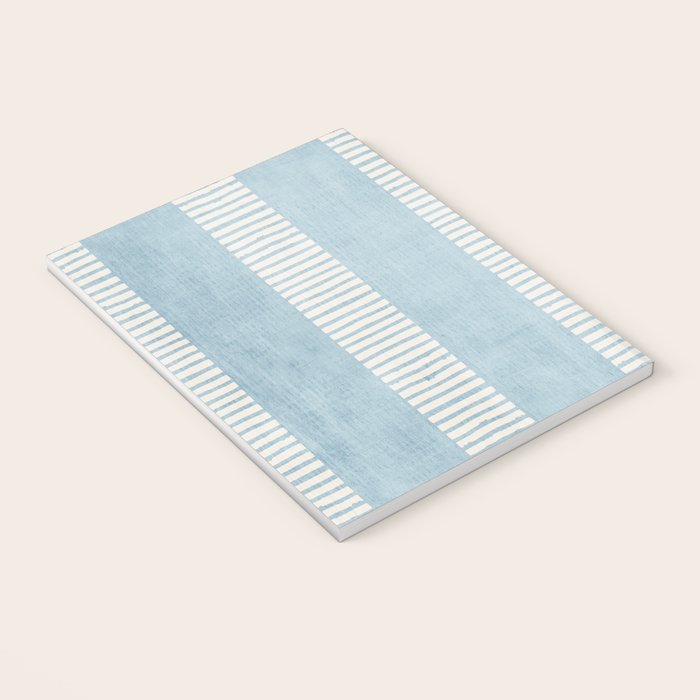 Modern Minimalist Light Blue Lines Hand Drawn Simple Art Notebook Gallery Image 3