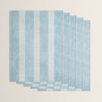 Modern Minimalist Light Blue Lines Hand Drawn Simple Art Wrapping Paper Gallery Image 3