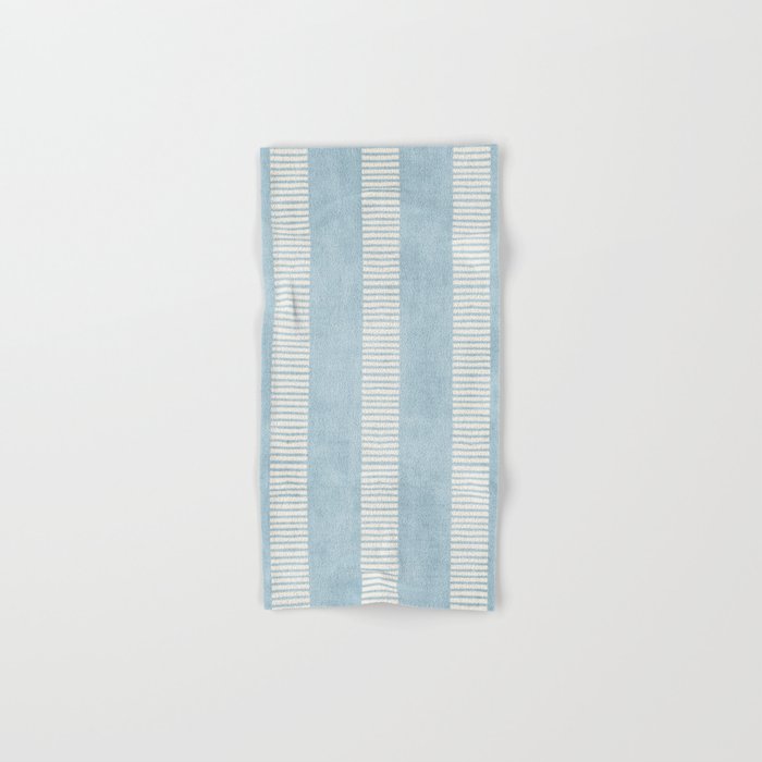 Modern Minimalist Light Blue Lines Hand Drawn Simple Art Bath Towel Gallery Image 1
