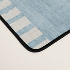 Modern Minimalist Light Blue Lines Hand Drawn Simple Art Desk Mat Gallery Image 4