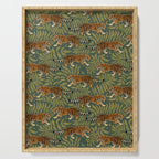 Tigers - forest and fern Serving Tray Gallery Image 1