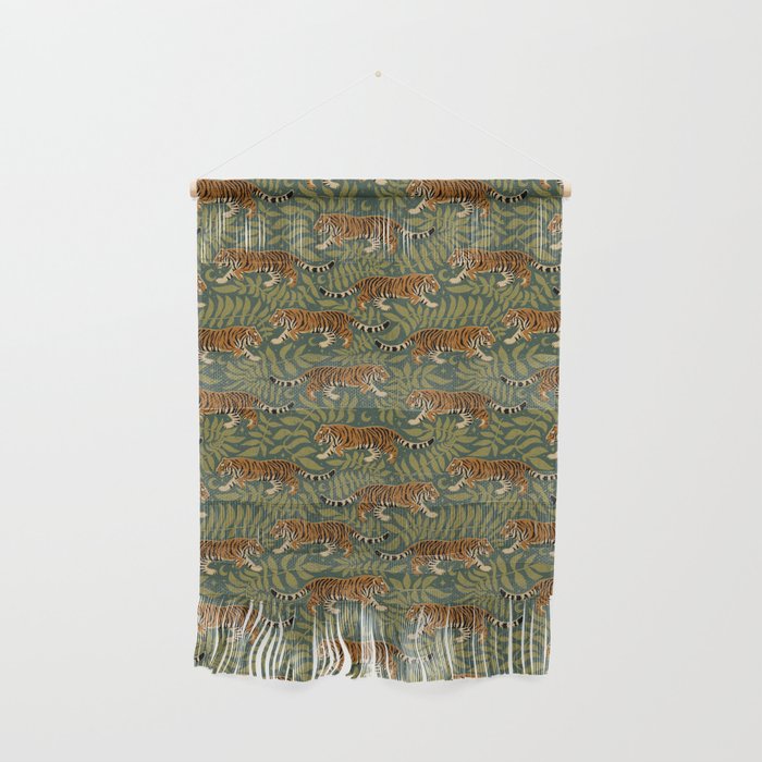 Tigers - forest and fern Wall Hanging Gallery Image 1