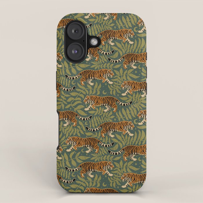 Tigers - forest and fern iPhone Case Gallery Image 1