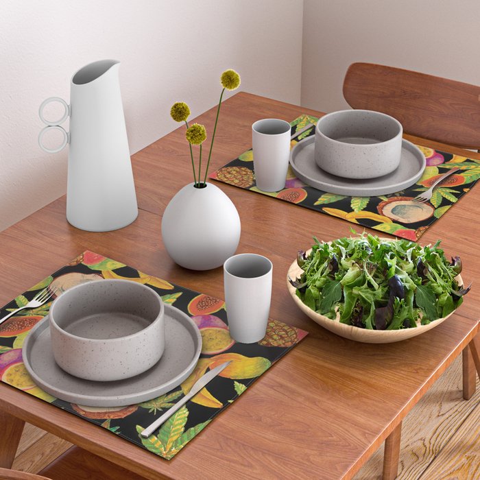 Tropical Cannabis Fruit Placemat Gallery Image 2
