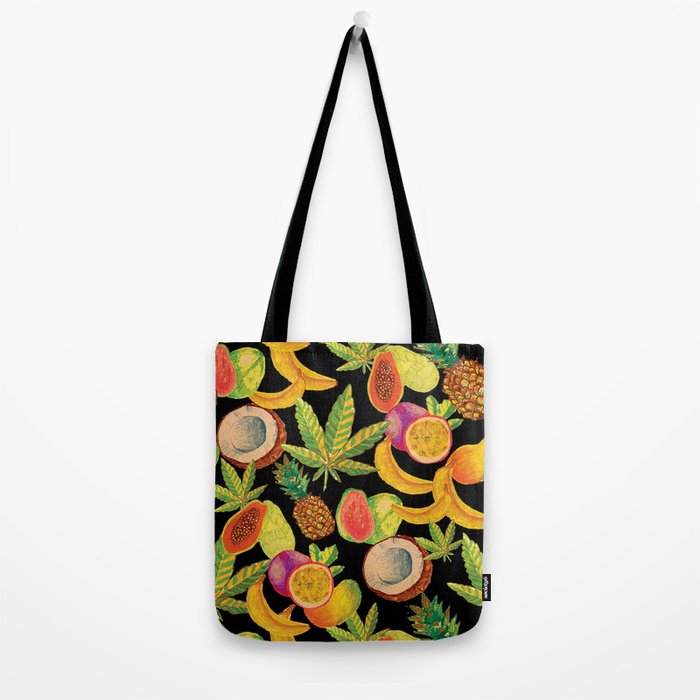 Tropical Cannabis Fruit Tote Bag Gallery Image 2