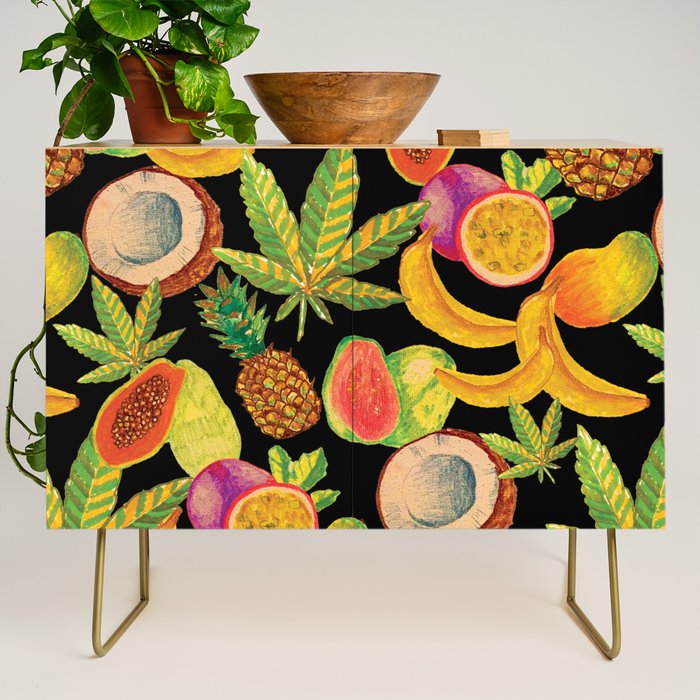 Tropical Cannabis Fruit Credenza Gallery Image 1