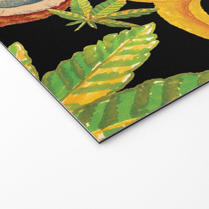 Tropical Cannabis Fruit Welcome Mat Gallery Image 2
