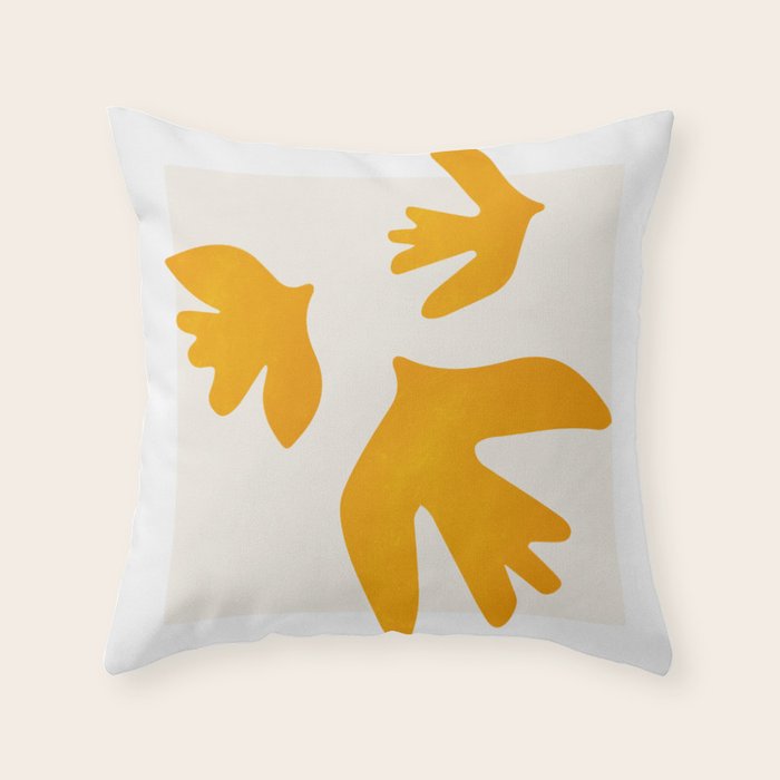 Golden Bell: Matisse Pastel Series 02 Throw Pillow Gallery Image 6