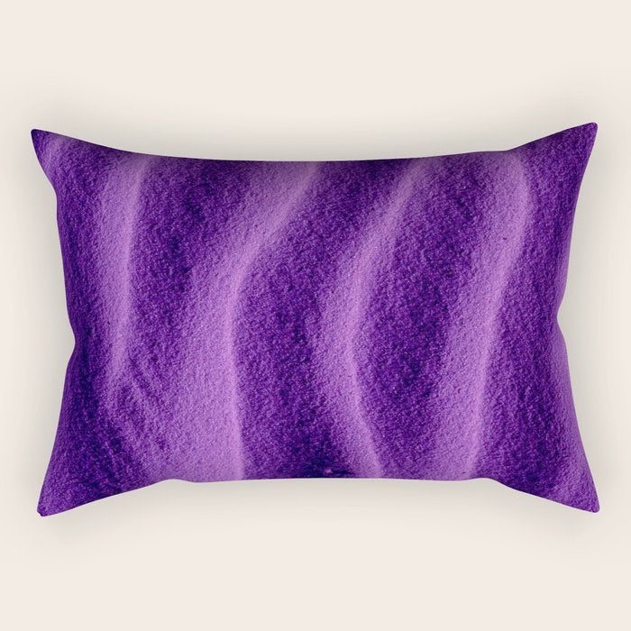 Sand Ripples - Purple Rectangular Pillow Gallery Image 2