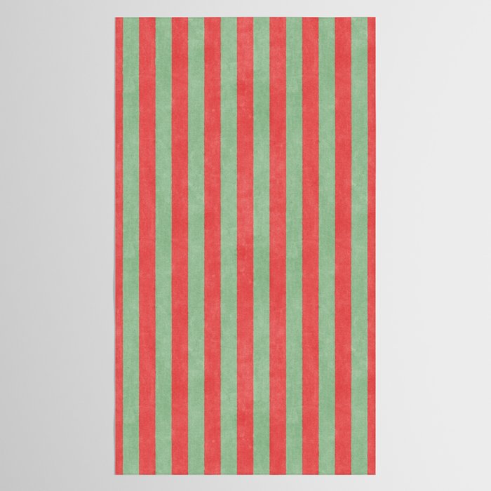 STRIPES - 005 - red and green Tablecloth Gallery Image 2