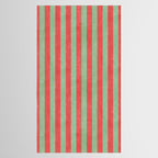 STRIPES - 005 - red and green Tablecloth Gallery Image 2