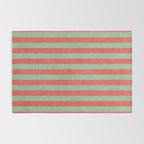 STRIPES - 005 - red and green Rug Gallery Image 2