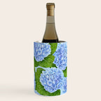 Blue hydrangea watercolor  Wine Chiller Gallery Image 1