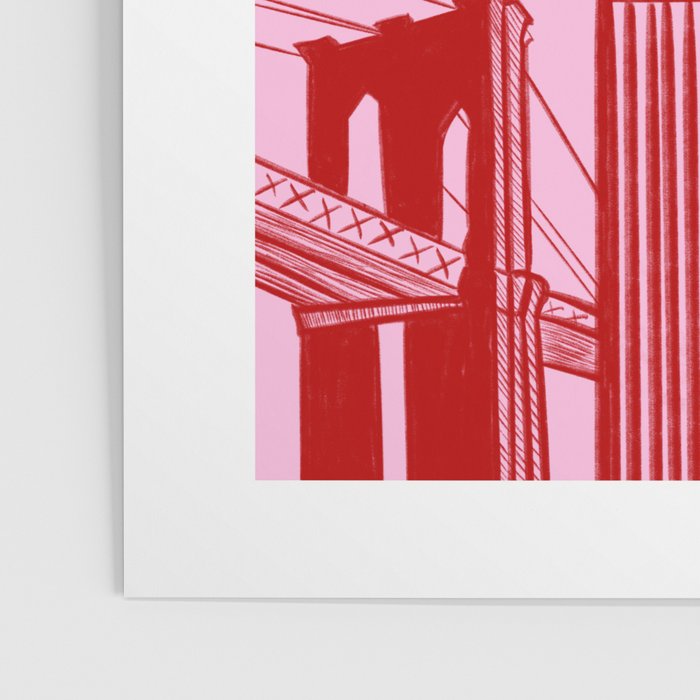 New York Loves You - Pink and Red  Poster Gallery Image 3
