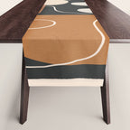 Minimal Colorful Abstract Shapes 5 Table Runner Gallery Image 1