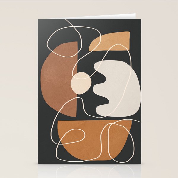 Minimal Colorful Abstract Shapes 5 Stationery Card Gallery Image 1