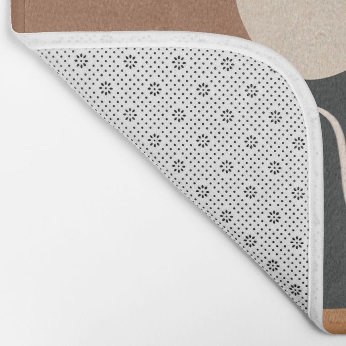 Minimal Colorful Abstract Shapes 5 Bath Mat Gallery Image 2